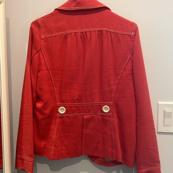 Boden Red 100% Cotton Blazer - Picture 5 of 5